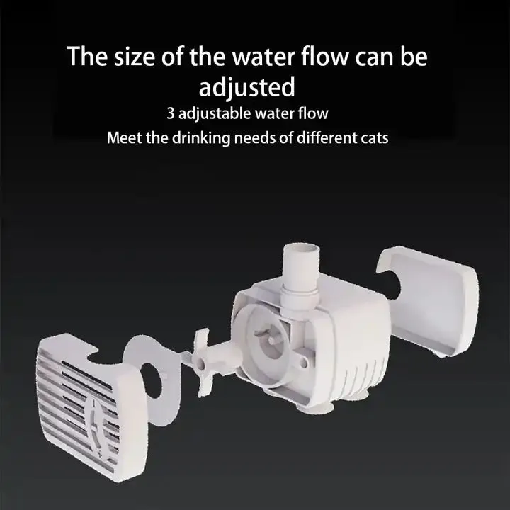أتوماتيك بالجاذبية حيوان أليف أتوماتيك شفاف بالنافورة البصرية للقطط الحث الذكي Automatic Gravity Pet Automatic Transparent Visual Fountain for Cats Smart Induction