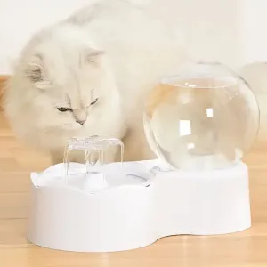 أتوماتيك بالجاذبية حيوان أليف أتوماتيك شفاف بالنافورة البصرية للقطط الحث الذكي Automatic Gravity Pet Automatic Transparent Visual Fountain for Cats Smart Induction