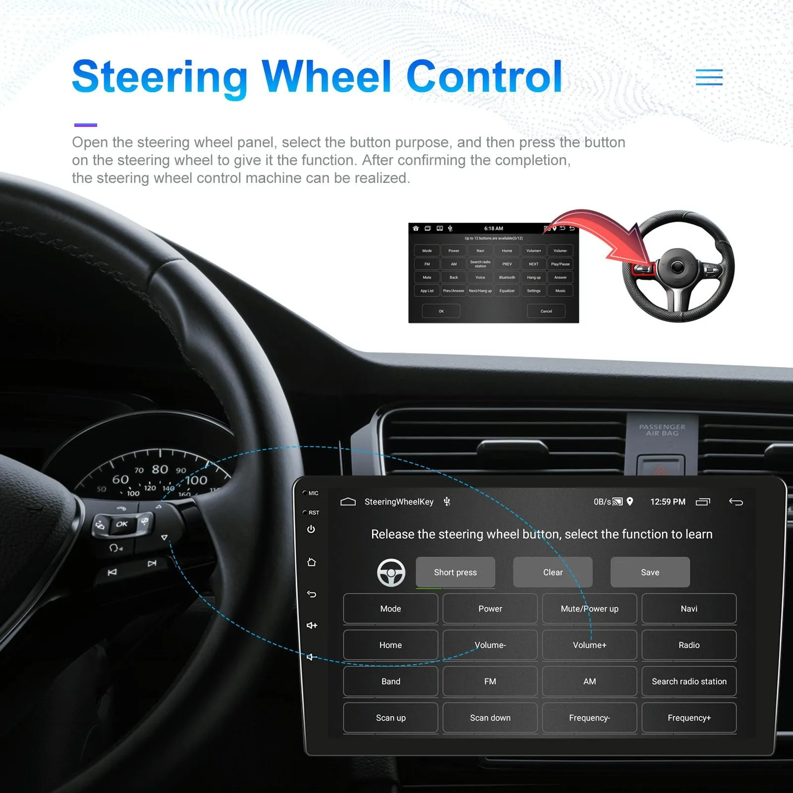 10 Inch Car Android Navigation Screen With Carplay - 2   64G