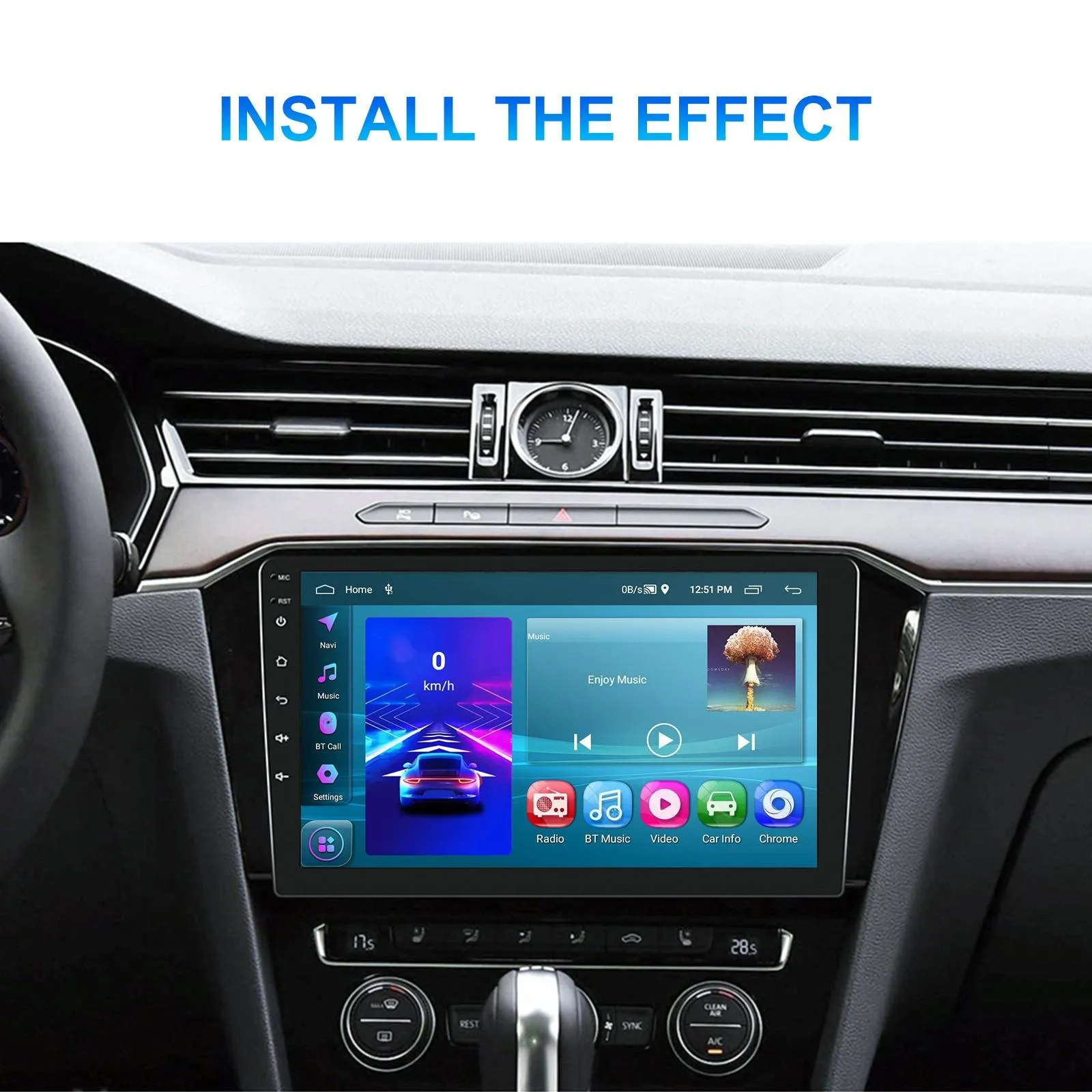 10 Inch Car Android Navigation Screen With Carplay - 2   64G