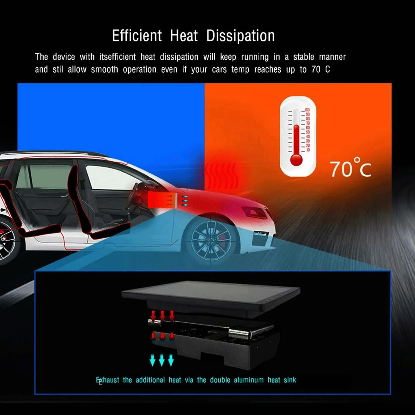 10 Inch Car Android Navigation Screen With Carplay - 2   64G