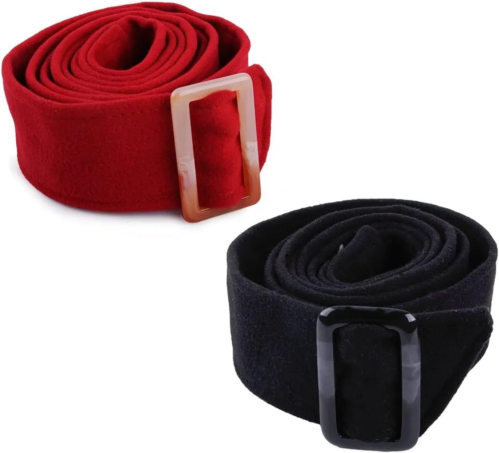 175x5cm Women Faux Wool Belt Woolen Sash Tie Waist Cinch Belts for Trench Coat Overcoat Jacket
