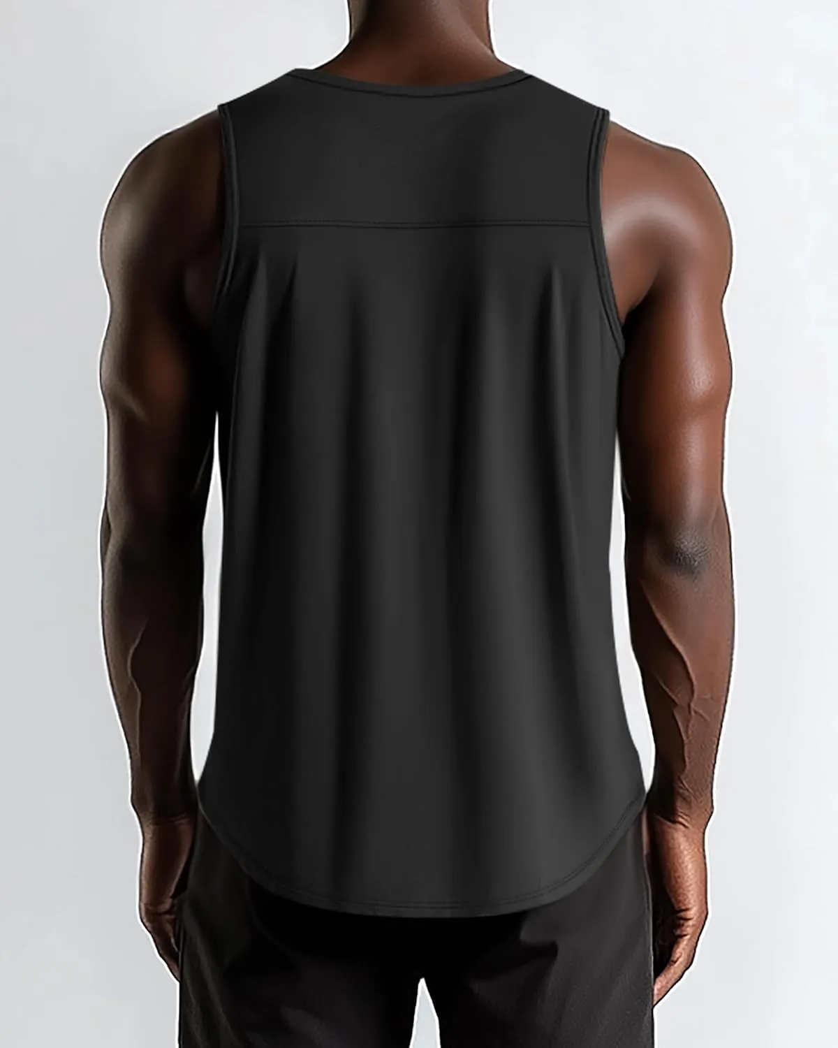 3 Pack Big and Tall Cotton Men's Tank Tops Plus Size Workout Sleeveless Tee Shirts Crew Neck Muscle Shirts L-5XL