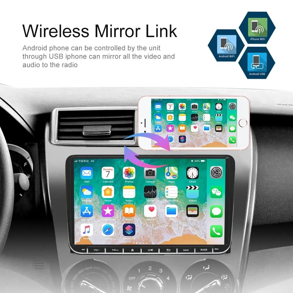 9 Inch Carplay Android10.0 Navigator Player - 2   64G - Ahd Camera