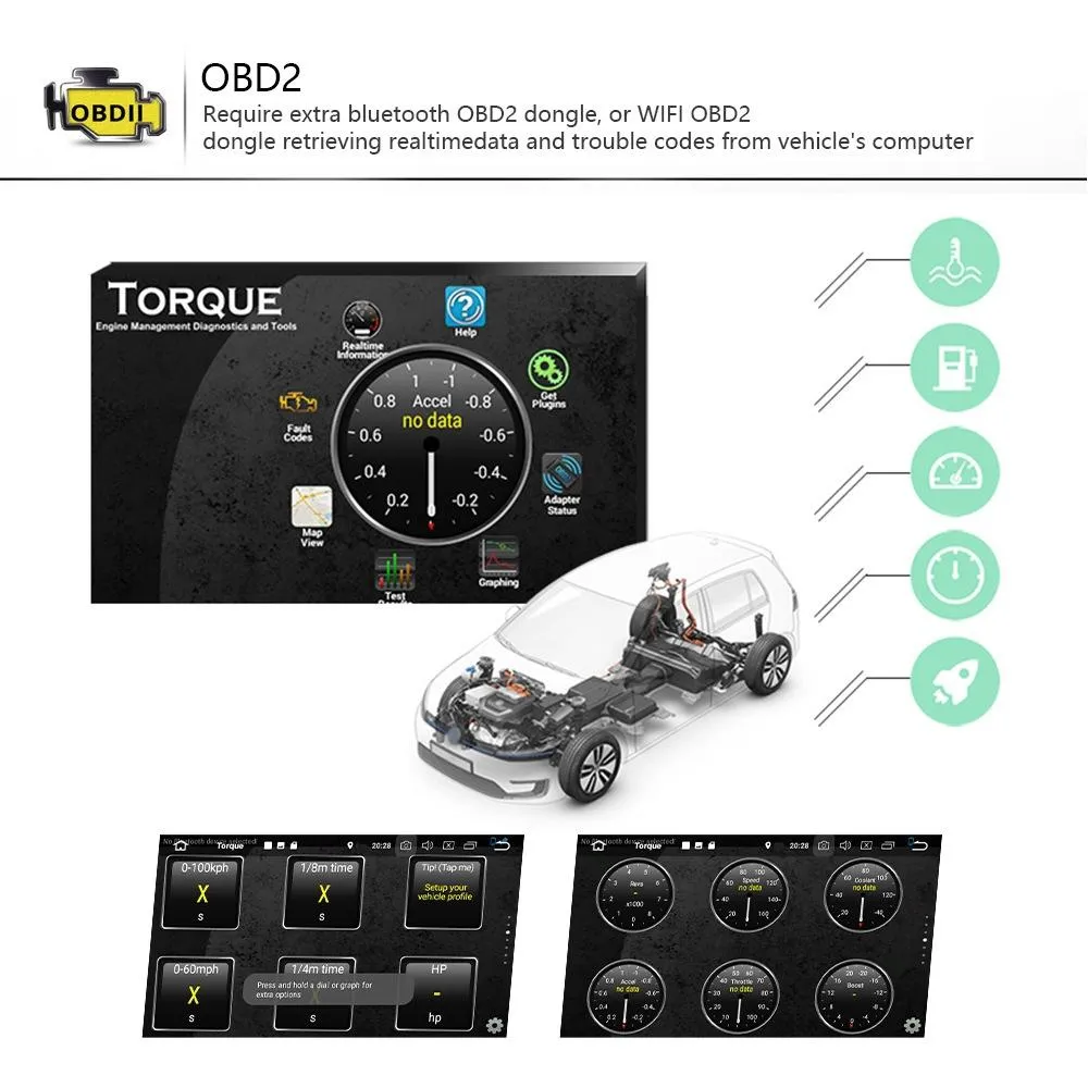 9 Inch Carplay Android10.0 Navigator Player - 2   64G - Ahd Camera