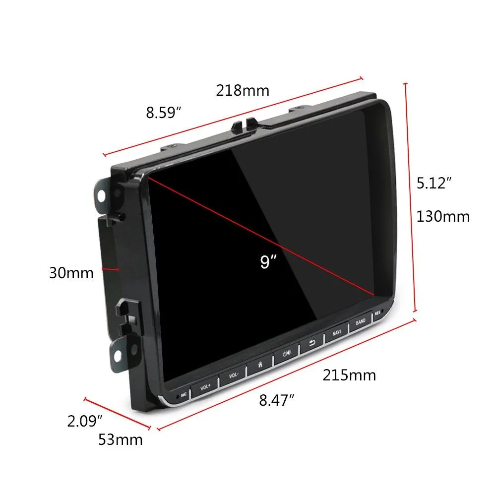 9 Inch Carplay Android10.0 Navigator Player - 2   64G - Ahd Camera