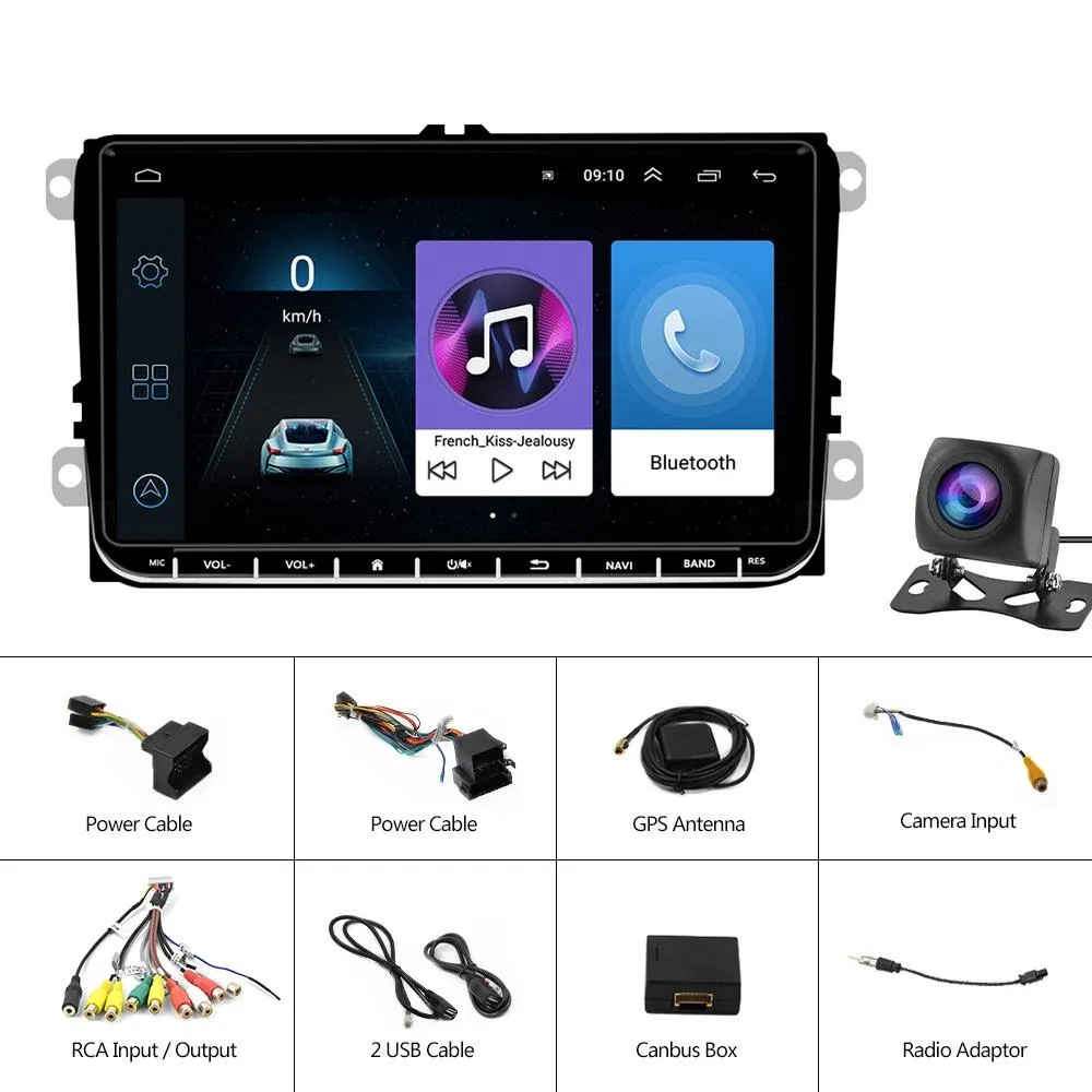 9 Inch Carplay Android10.0 Navigator Player - 2   64G - Ahd Camera