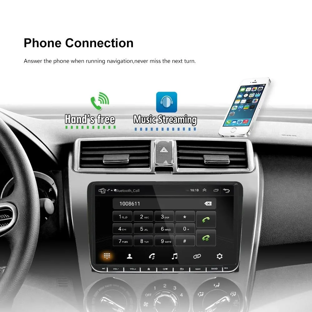 9 Inch Carplay Android10.0 Navigator Player - 2   64G - Ahd Camera