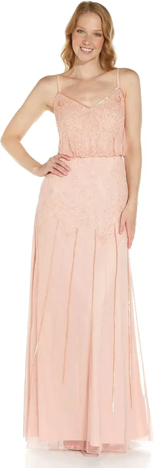 Adrianna Papell Women's Beaded Blouson Dress
