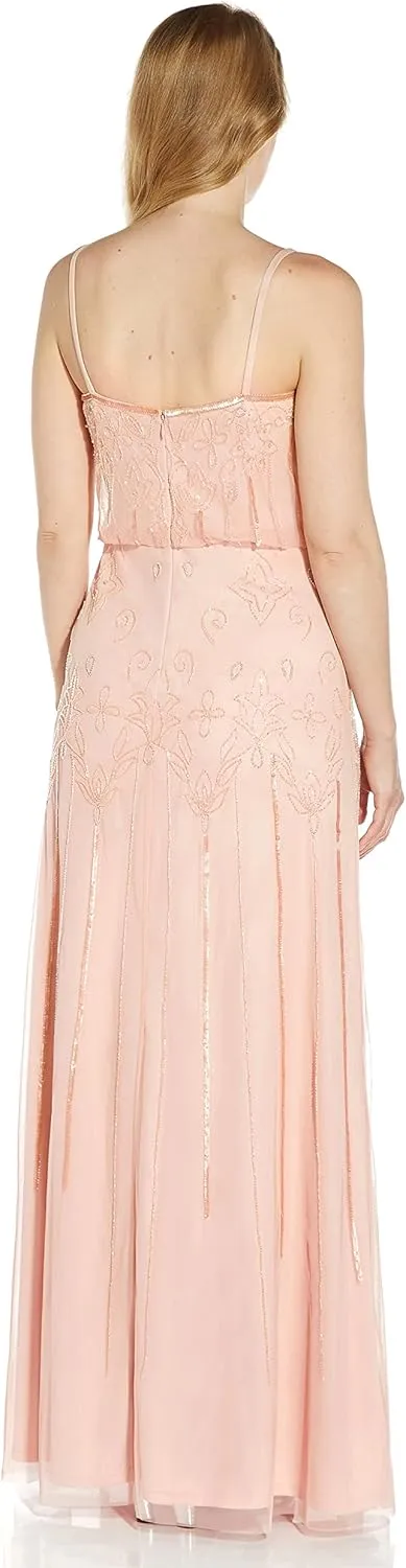 Adrianna Papell Women's Beaded Blouson Dress