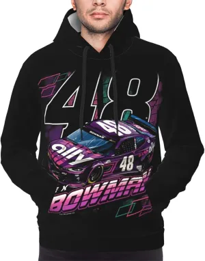 Alex Bowman 48 Men's Pullover Hoodie Casual Hooded Sweatshirt Best Hoodies Sportswear Tracksuit with Pocket