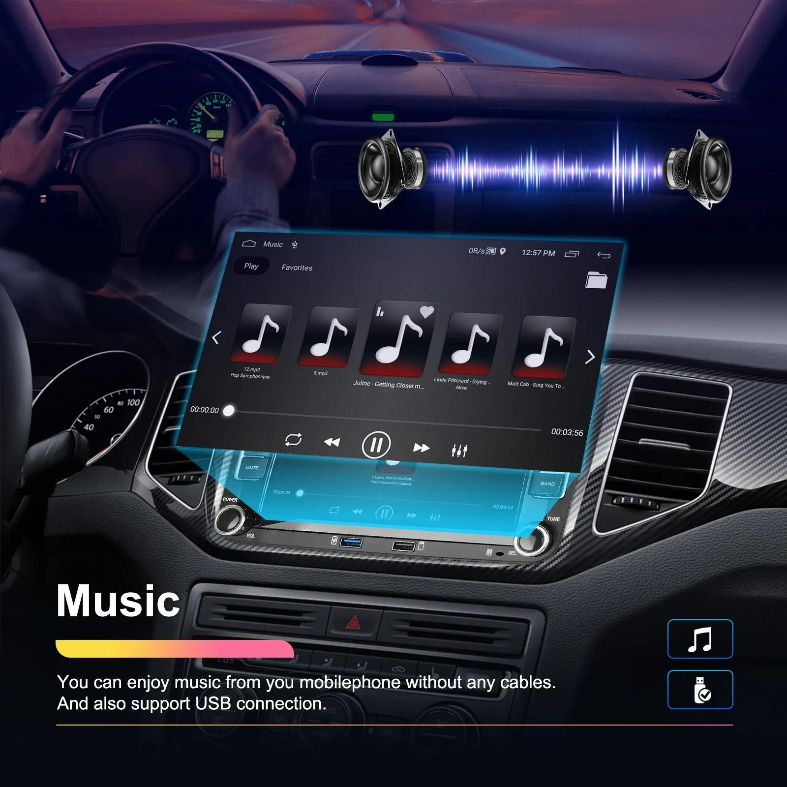 Android Carplay Navigation For Vw / Skoda - 1   32G Screen Reversing Camera