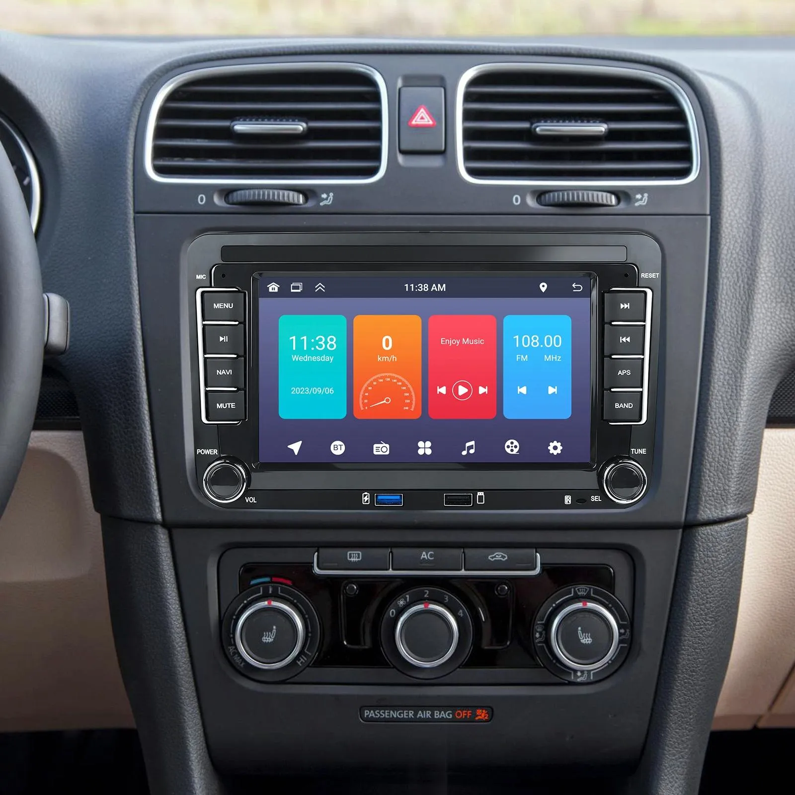 Android Carplay Navigation For Vw / Skoda - 1   32G Screen Reversing Camera