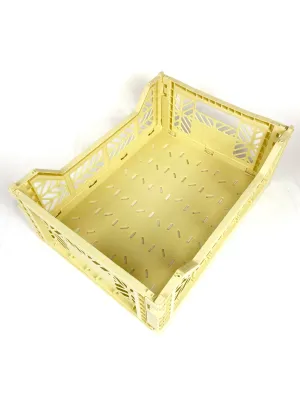 Aykasa Banana Yellow Folding Crate- Medium