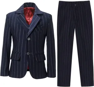 Boys Suit 3 Piece Slim Fit Set Stripe Plaid Formal Boy Suits Prom Tux Outfit Teen Kid Dress Jacket Blazer Vest Pant with Tie