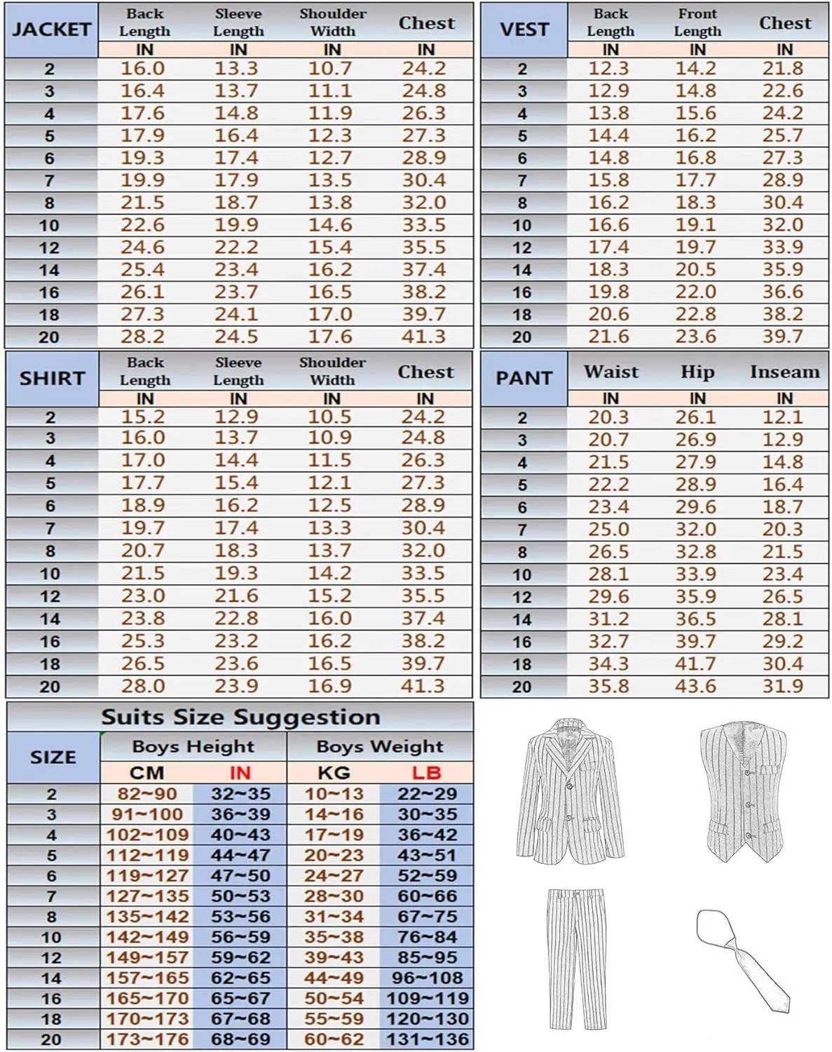 Boys Suit 3 Piece Slim Fit Set Stripe Plaid Formal Boy Suits Prom Tux Outfit Teen Kid Dress Jacket Blazer Vest Pant with Tie