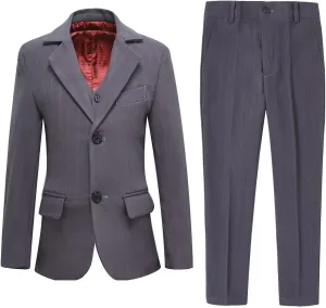 Boys Suit 3 Piece Slim Fit Set Stripe Plaid Formal Boy Suits Prom Tux Outfit Teen Kid Dress Jacket Blazer Vest Pant with Tie