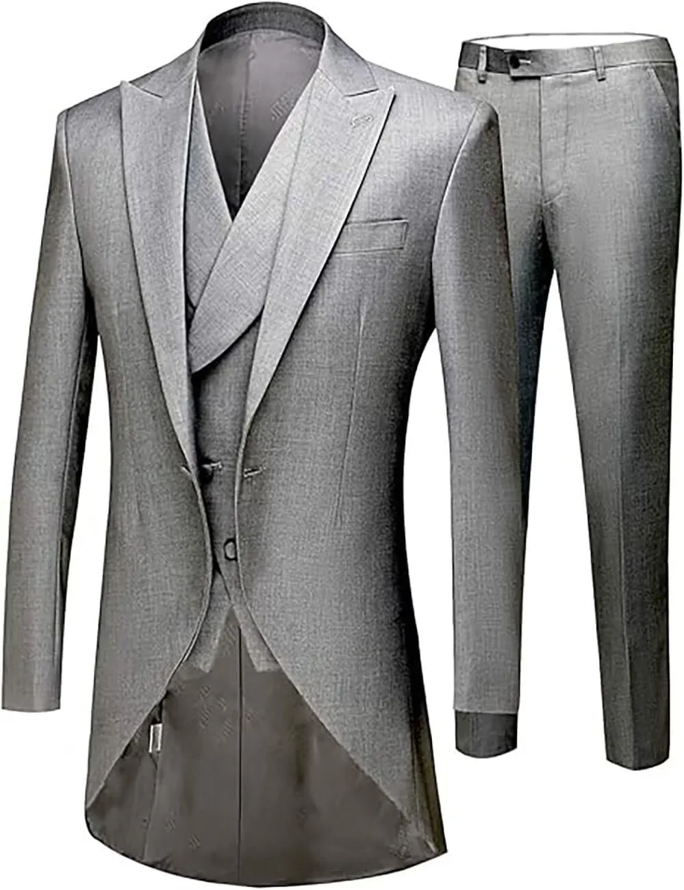 Boys Tailcoat Suits Kids Tuxedo Boys Slim Fit 3 Piece Suits Long Tailcoat Boys Tail for Prom Wedding Vest Pants