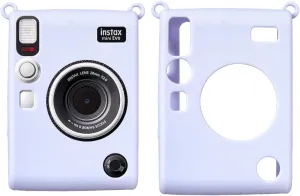 Case for Fujifilm Instax Mini EVO Instant Camera,Soft Protective, Silicone Cover for Instax Mini EVO Accessories-Purple