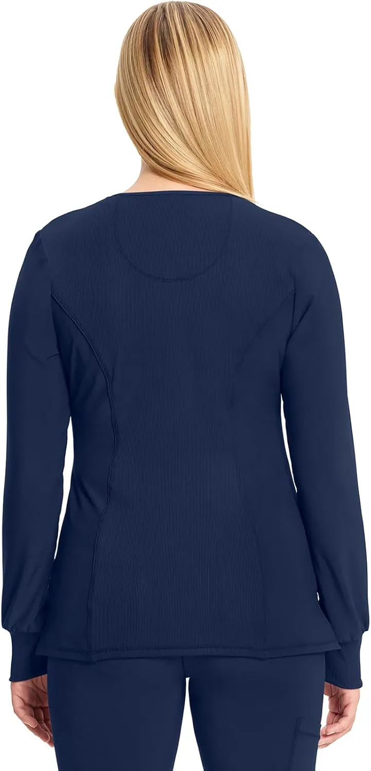 Cherokee Long Sleeve Scrubs for Women, 4-Way Stretch Performance Fabric CK781A