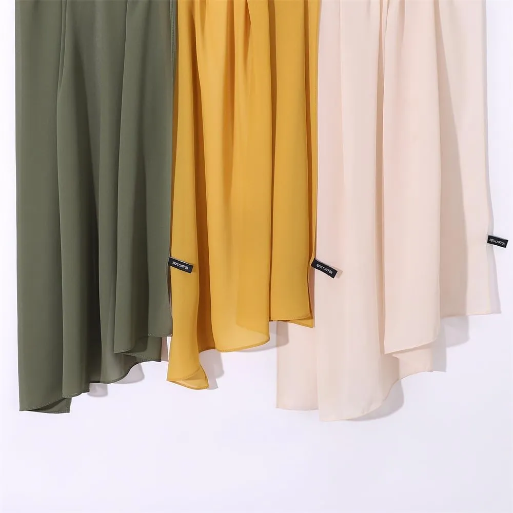 Chiffon Hijab Scarf Head Wrap Lightweight Scarves for Women Pashmina Shawls and Wraps for Evening Dresses Solid Color