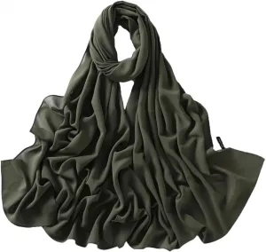 Chiffon Hijab Scarf Head Wrap Lightweight Scarves for Women Pashmina Shawls and Wraps for Evening Dresses Solid Color