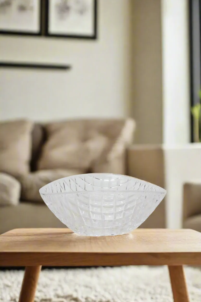 Clear Glass Serving Bowl