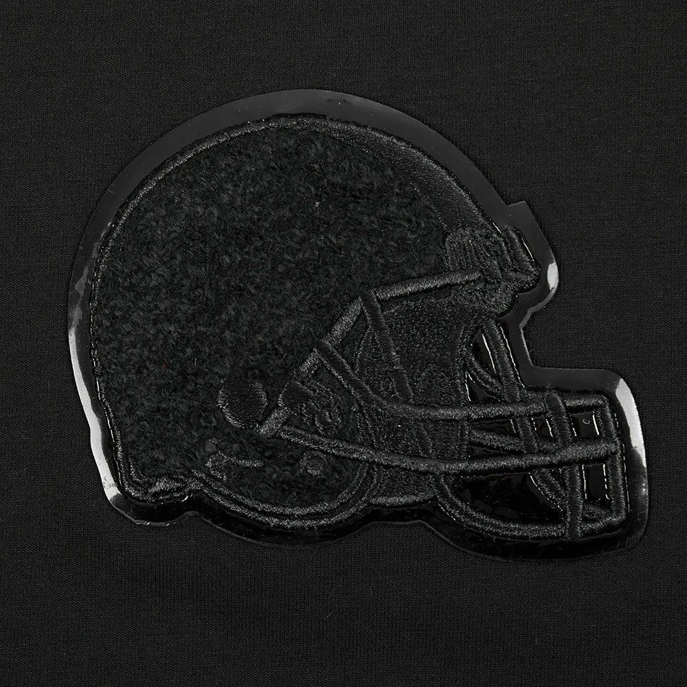 CLEVELAND BROWNS TRIPLE BLACK WOMEN'S SJ BOXY TEE (TRIPLE BLACK WOMEN'S)