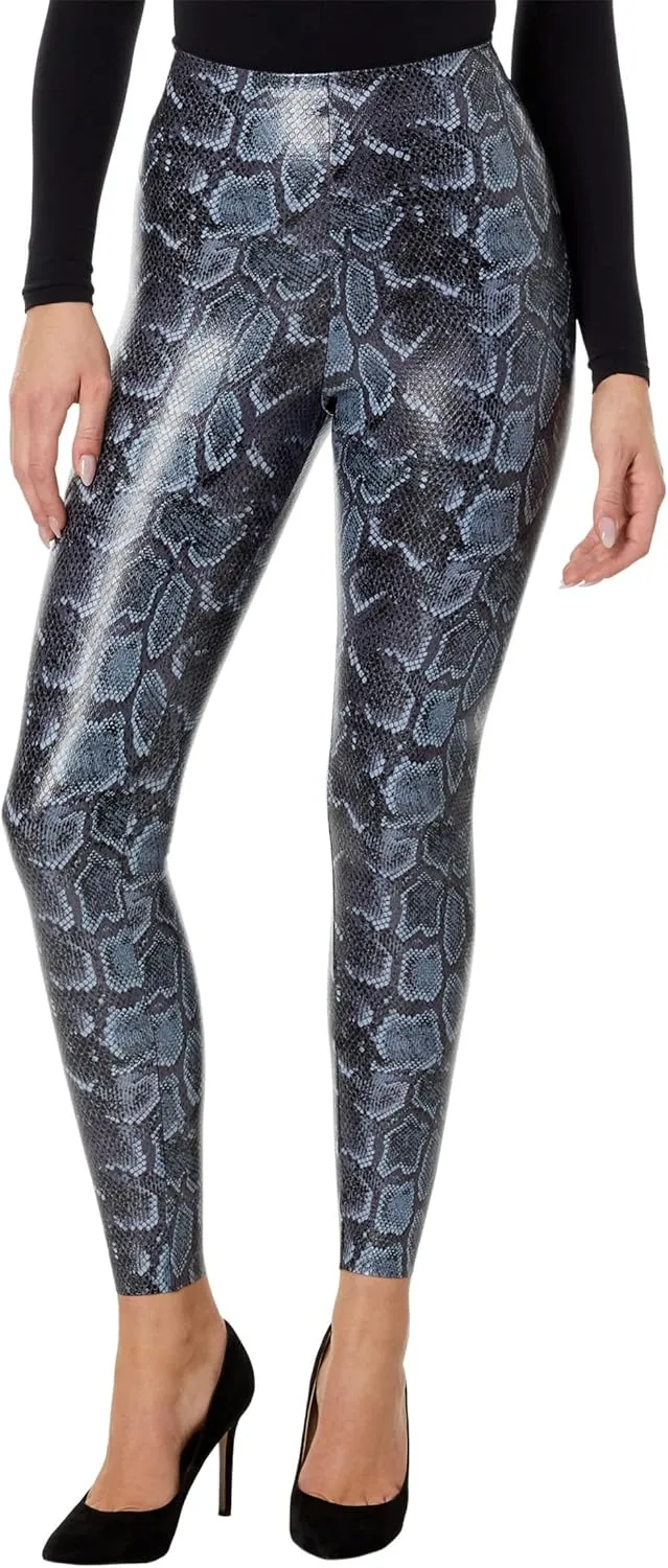 commando Women's Faux Leather Animal Print Legging