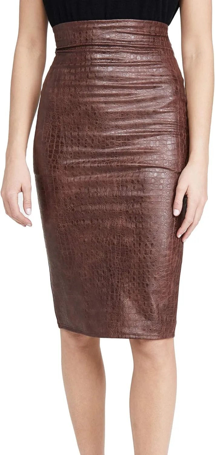 commando Women's Faux Leather Animal Print Legging