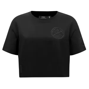 DENVER NUGGETS TRIPLE BLACK WOMEN'S SJ BOXY TEE (TRIPLE BLACK WOMEN'S)