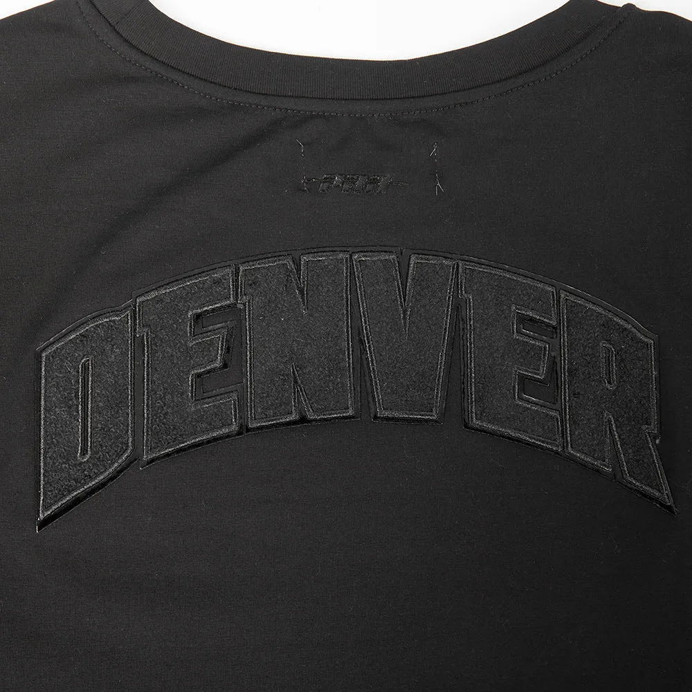 DENVER NUGGETS TRIPLE BLACK WOMEN'S SJ BOXY TEE (TRIPLE BLACK WOMEN'S)