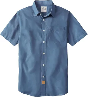Dubinik Mens Short Sleeve Button Down Shirts Summer Vintage Short Sleeve Button Down Men Lightweight Men's Casual Shirts
