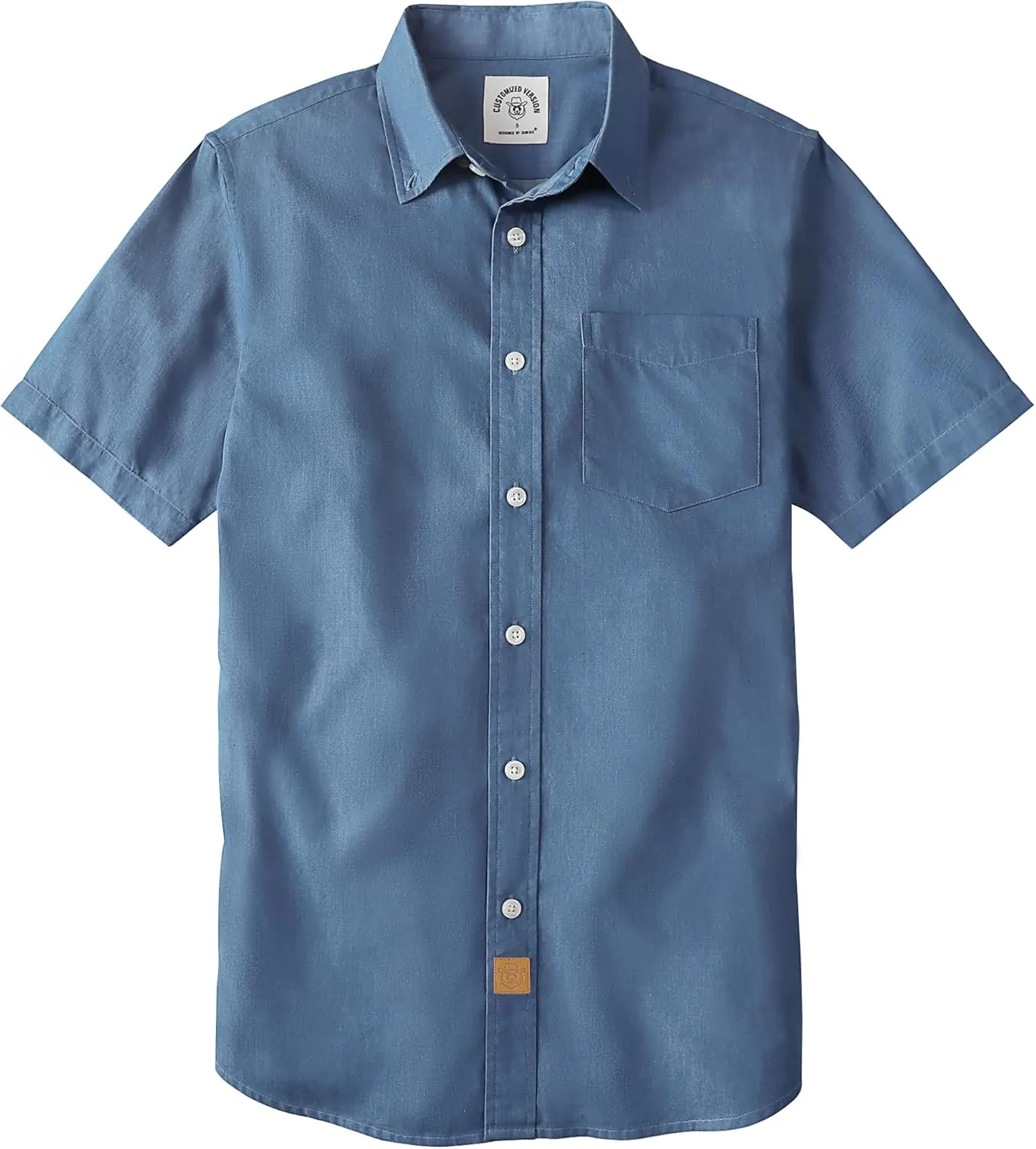 Dubinik Mens Short Sleeve Button Down Shirts Summer Vintage Short Sleeve Button Down Men Lightweight Men's Casual Shirts