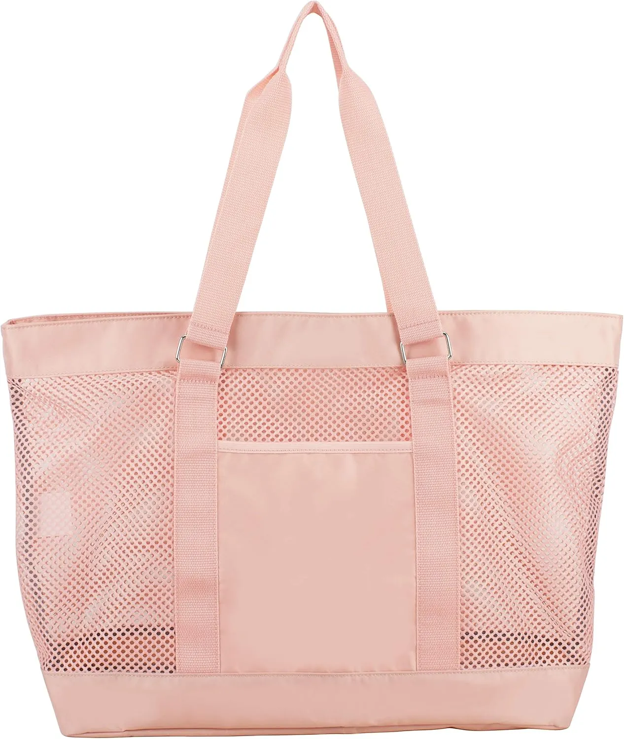Eastsport Mesh Tote Waterproof Beach Bag for Shopping Vacation Swimming Family Travel Essentials