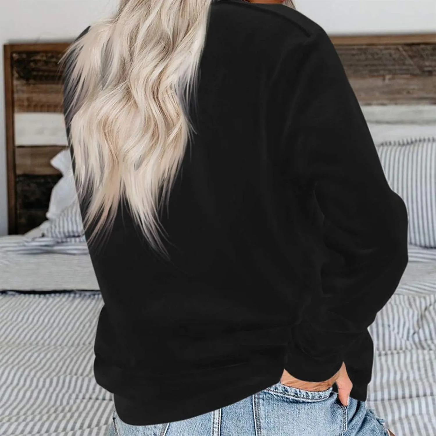 EGELEXY Mama Sweatshirts Women Embroidery Mom Life Blouse Mama Crewneck Pullover Long Sleeve Tops