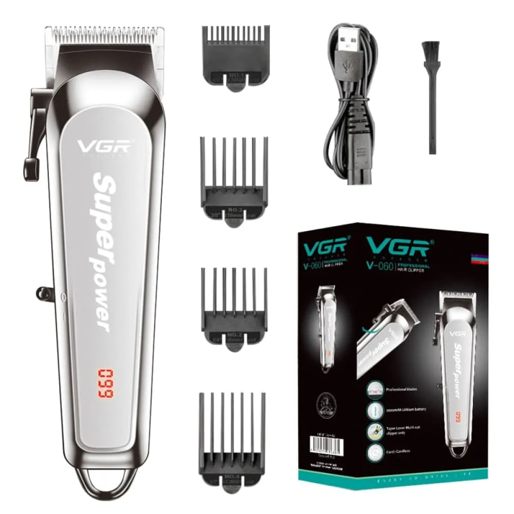Electric Rechargeable Adjustable Cordless Hair Trimmer for Men
