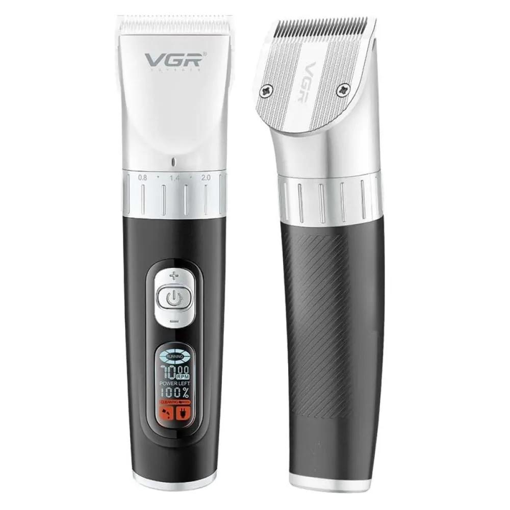 Electric Rechargeable Cordless 5-speed Beard Hair Trimmer for Men
