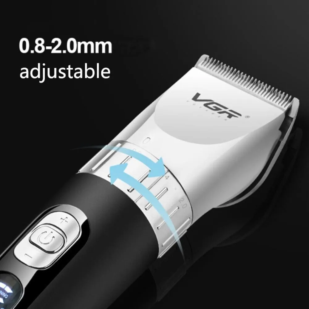 Electric Rechargeable Cordless 5-speed Beard Hair Trimmer for Men