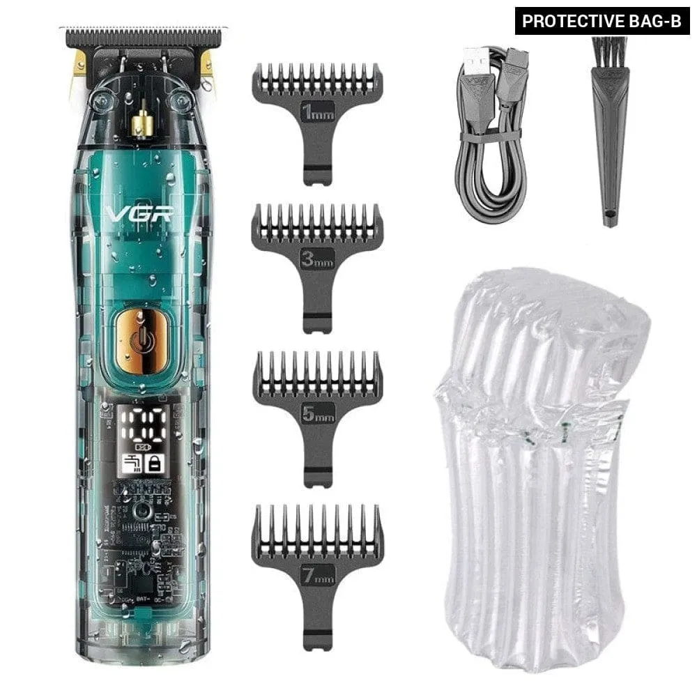 Electric Rechargeable Cordless Adjustable Professional Hair Trimmer for Men