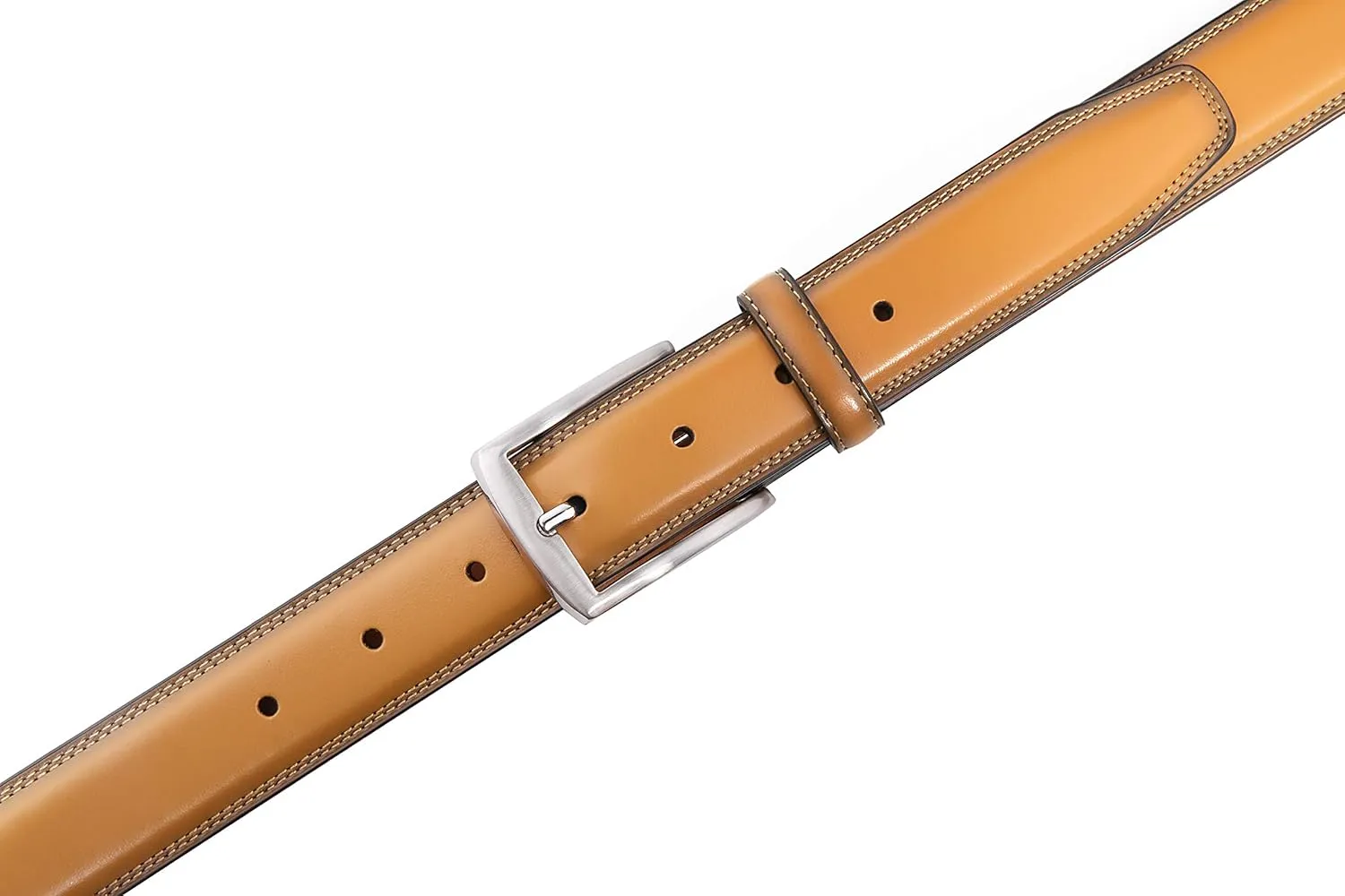 Fabio Valenti Genuine Leather Dress Belts For Men - Mens Belt For Suits, Jeans, Uniform With Single Prong Buckle