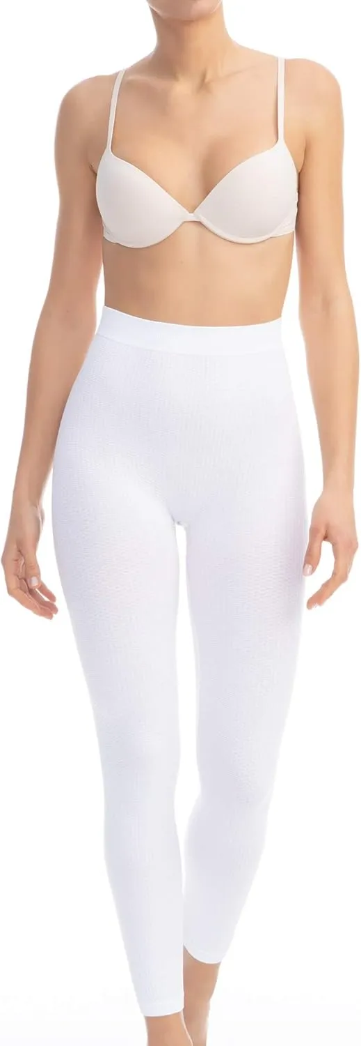 Farmacell High Waisted Leggings for Women Made in Italy - Anti-Cellulite Massage- Seamless Workout Leggings for Women - 133