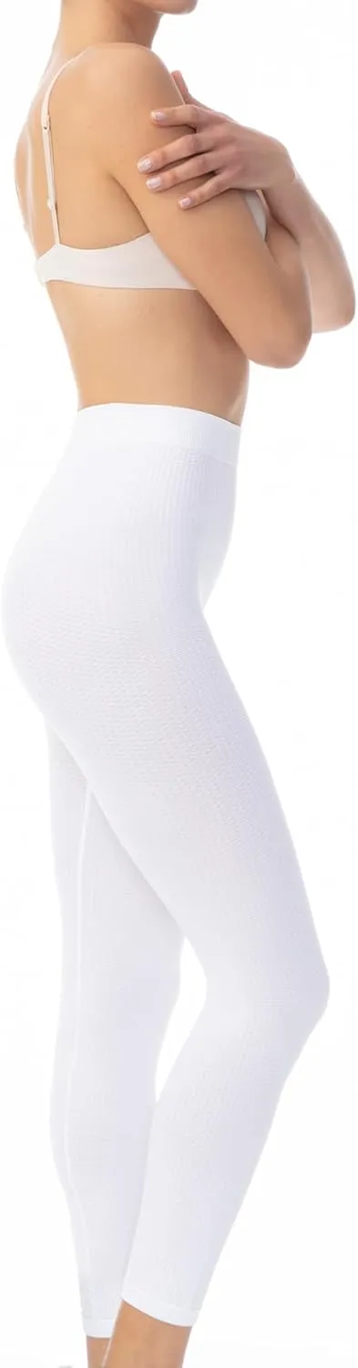 Farmacell High Waisted Leggings for Women Made in Italy - Anti-Cellulite Massage- Seamless Workout Leggings for Women - 133