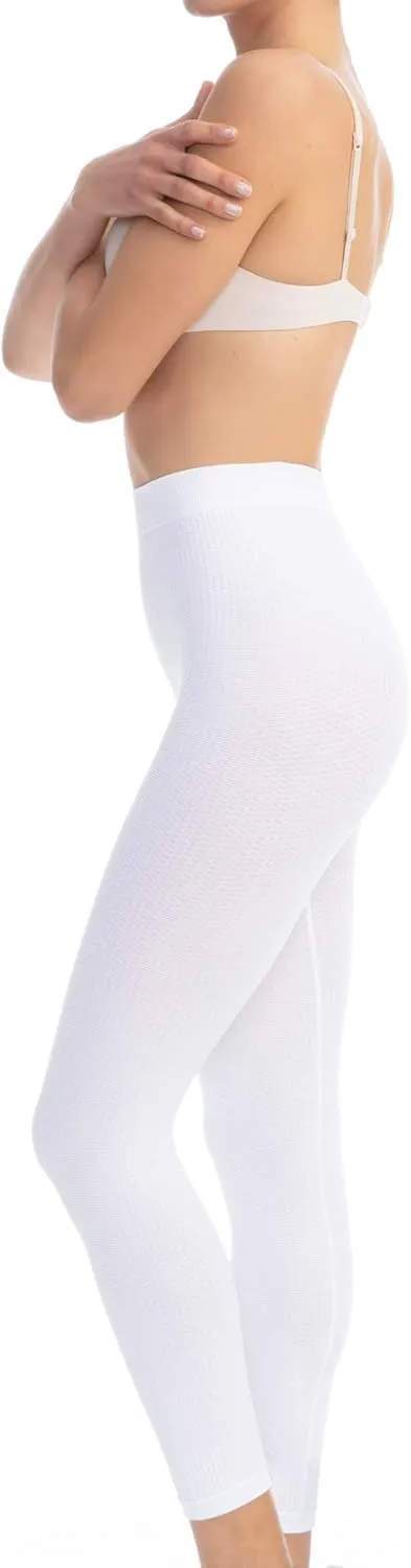 Farmacell High Waisted Leggings for Women Made in Italy - Anti-Cellulite Massage- Seamless Workout Leggings for Women - 133