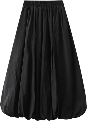 Fashion Skirts for Women 2024 Trendy Women Mid Length Skirt High Waisted Bud Skirt with Pocket Holiday Party