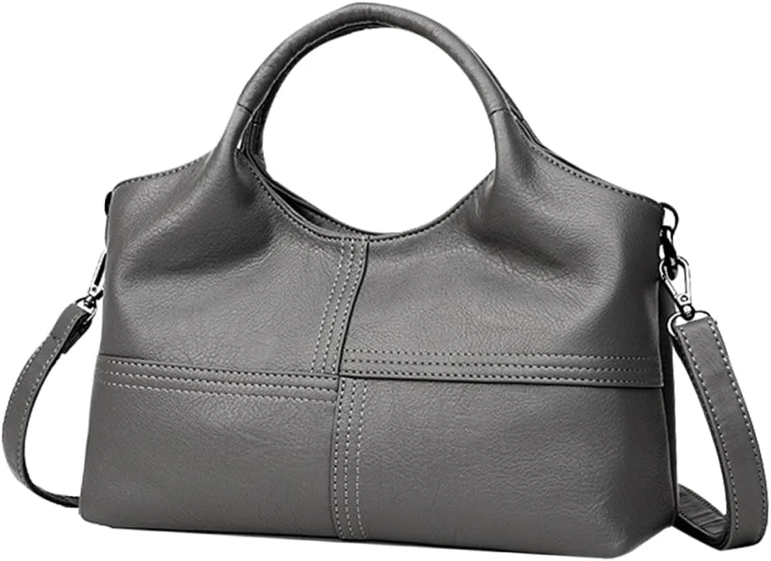 Fashionable Large Capacity Handbag for Women Multifunctional Tote Bag Stylish Shoulder Bag for Office Use Soft Dark Design for Any Outfit
