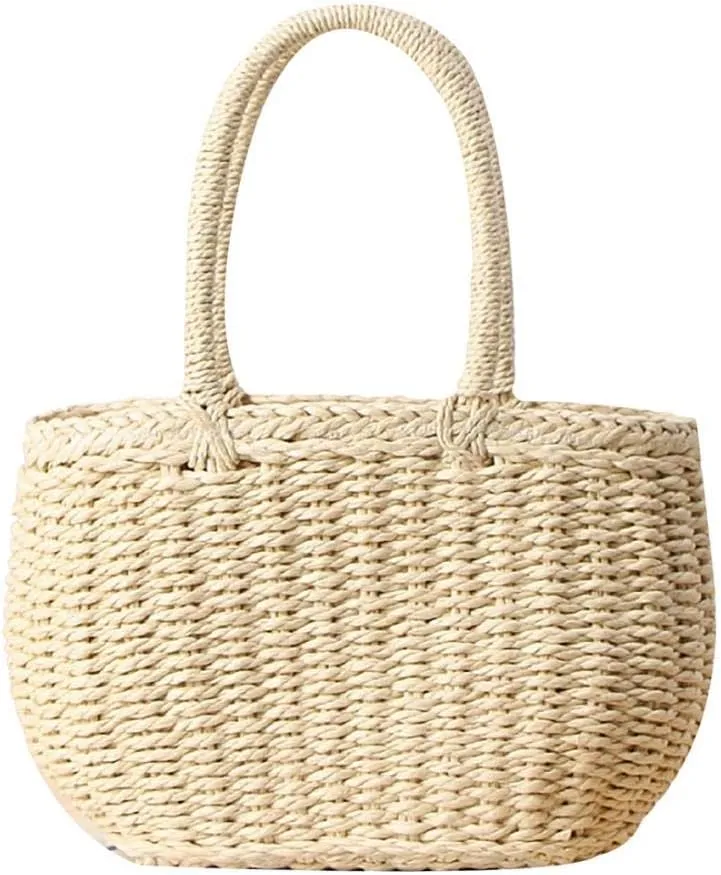FENBEN Straw Hobo Bags for Women Weave Crossbody Bag Beach Purse Rattan Shoulder Handbag Vacation