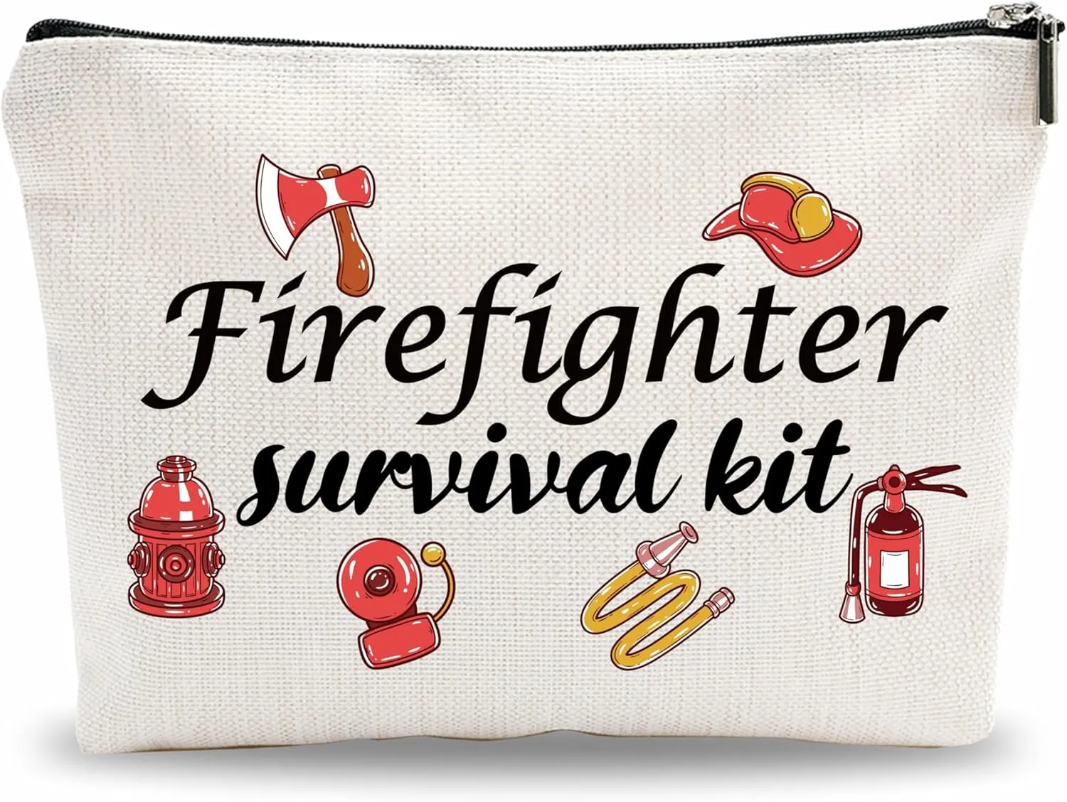 Firefighter Make Up Bag, Firefighter Survival Kit Cosmetic Bag, Toiletry Bag, Birthday Gift For Women, Women Accessories - A10