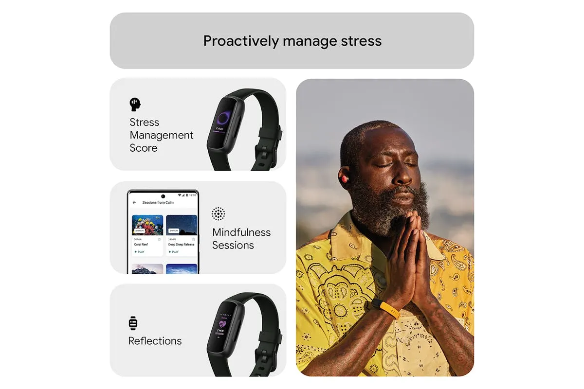Fitbit Inspire 3 Fitness Tracker | Midnight Zen