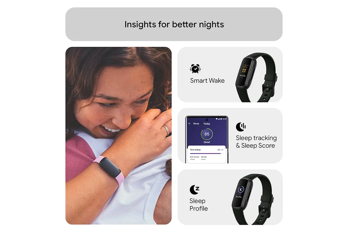 Fitbit Inspire 3 Fitness Tracker | Midnight Zen